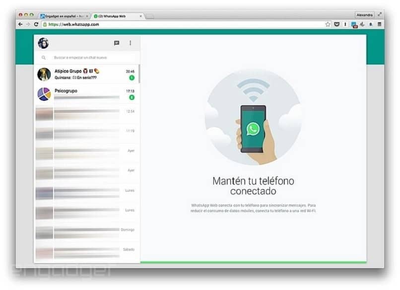 como utilizar whatsapp web