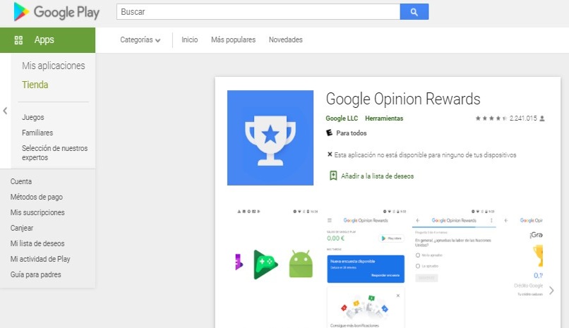 pagina descarga google rewrds