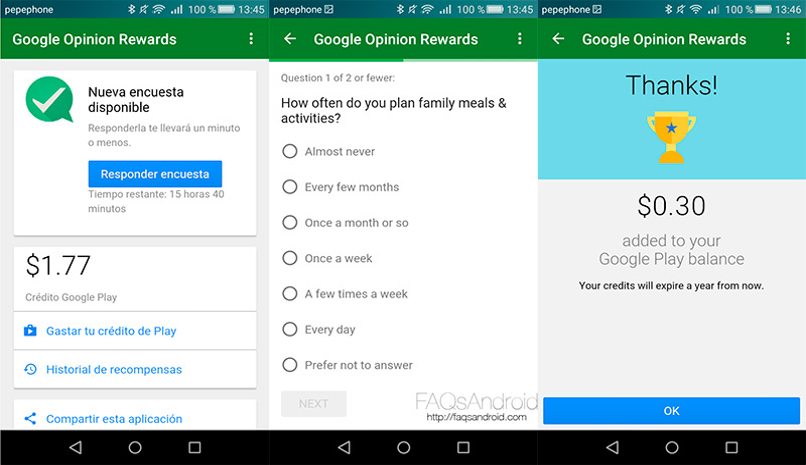 instalar google rewards android