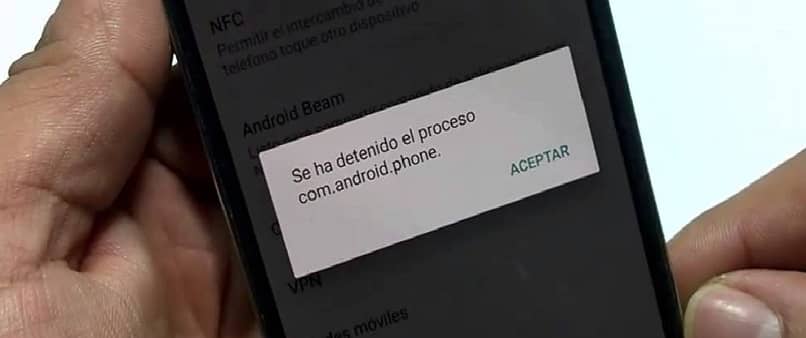 error proceso.com.android.phone