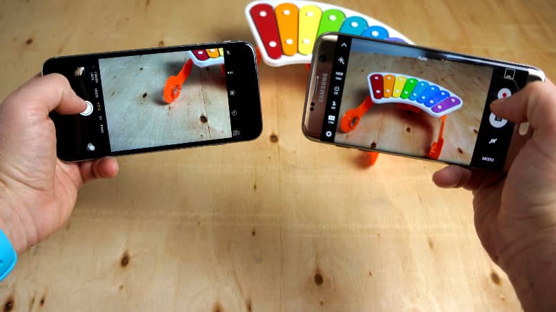 comparacion camara celular samsung