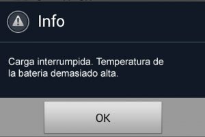 Solucionar "Carga en Pausa. La Temperatura de la Batería es Demasiado alta"
