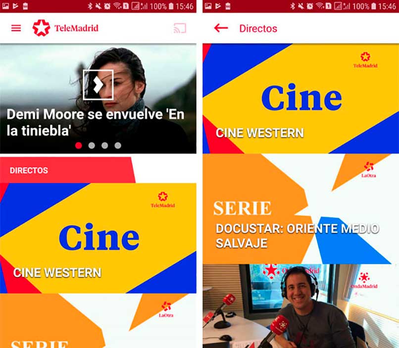 Ver Telemadrid en el móvil