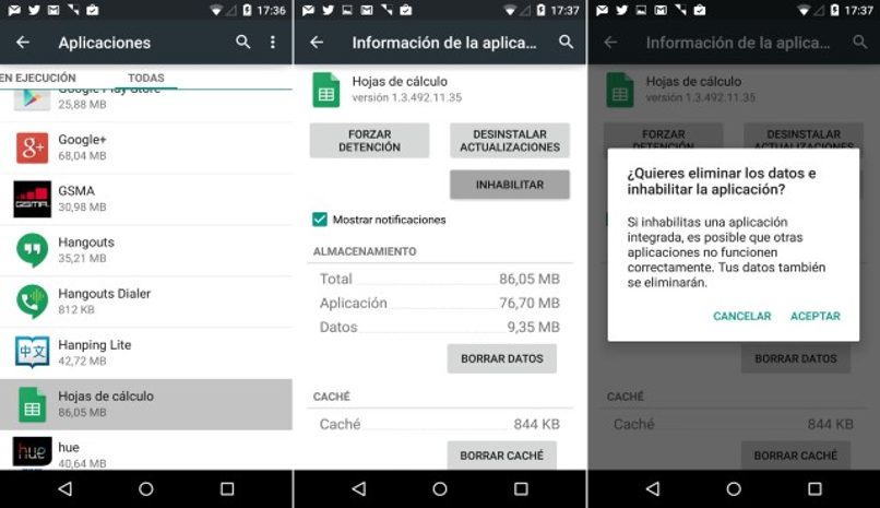 opciones borrar app samsung