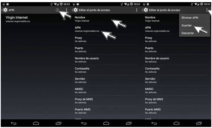 configurar roaming otro operador