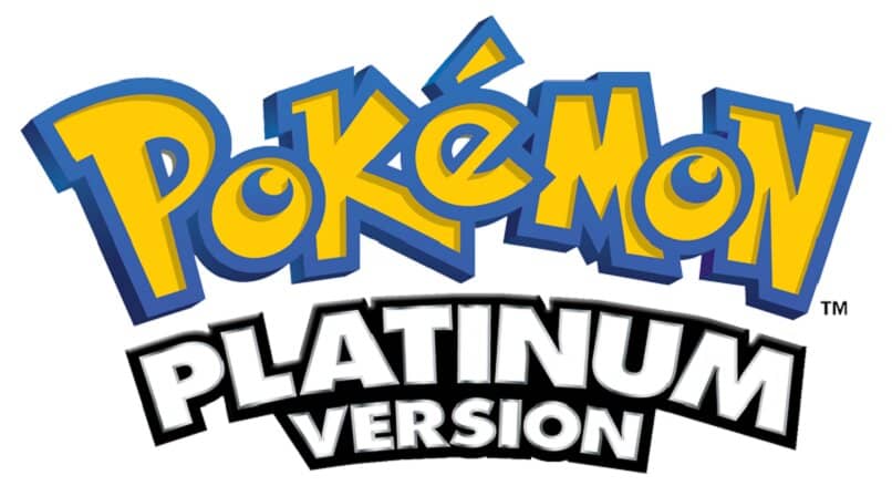 pokemon platino logo fondo blanco