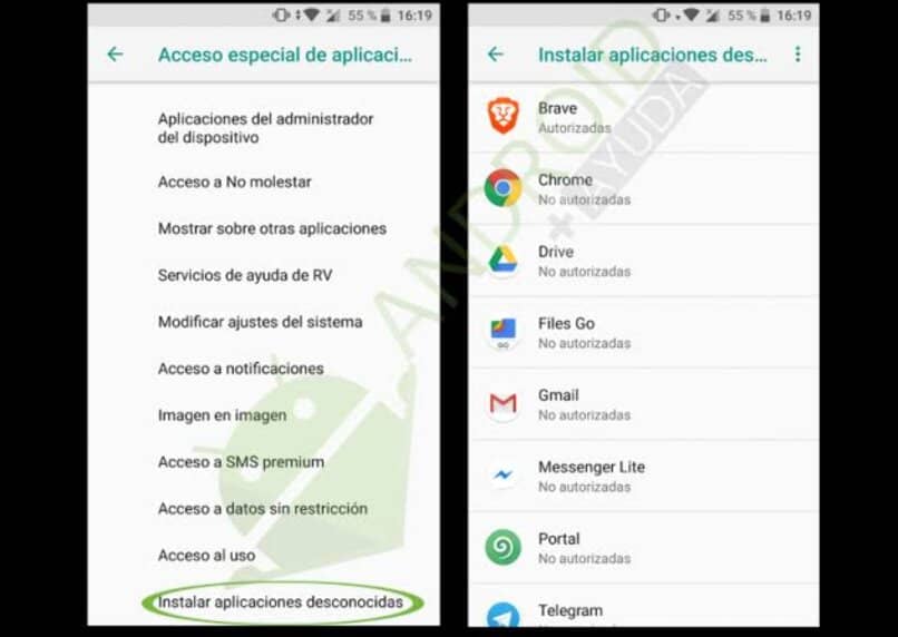 mostrar notificaciones accesos directos