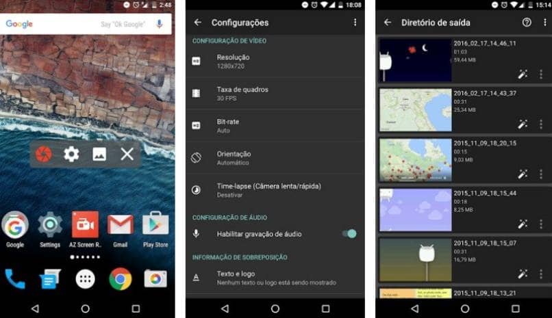 descargar video az screen recorder