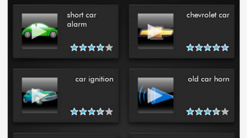 efectos de sonidos de coches