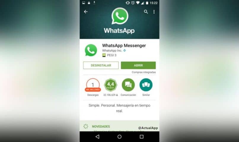 actualiza a la ultima version de whatsapp