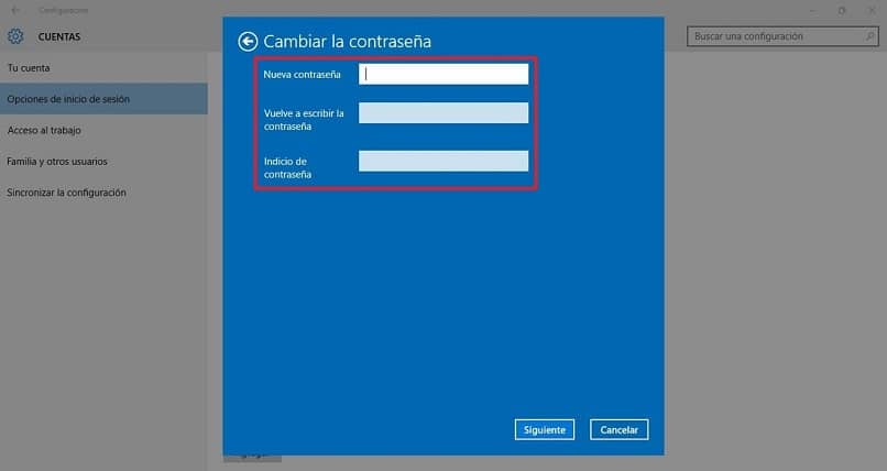 como cambiar la clave de usuario en windows