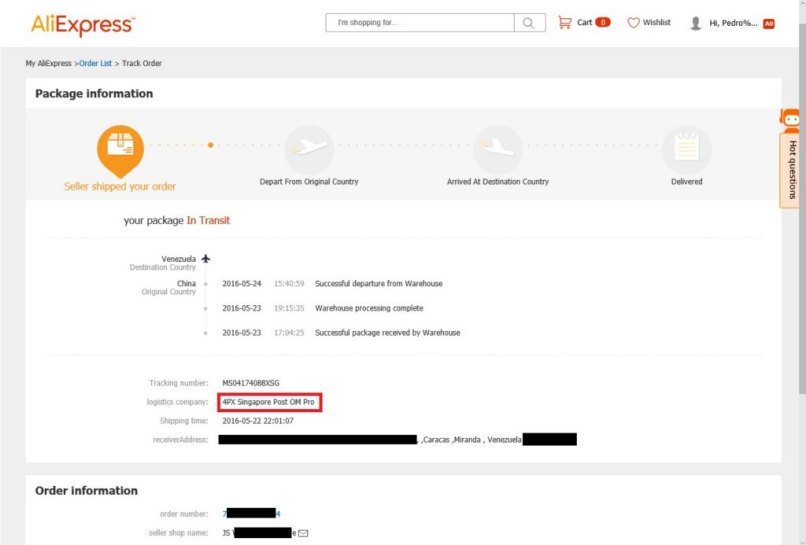 codigo seguimiento despacho