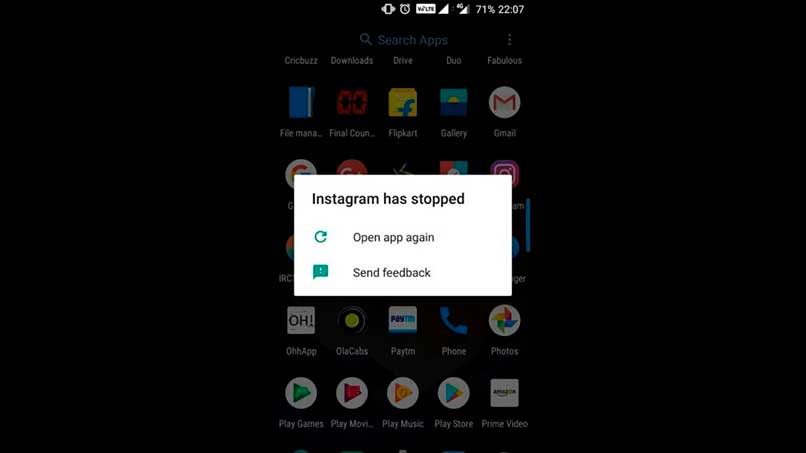 Problemas del funcionamiento de Instagram