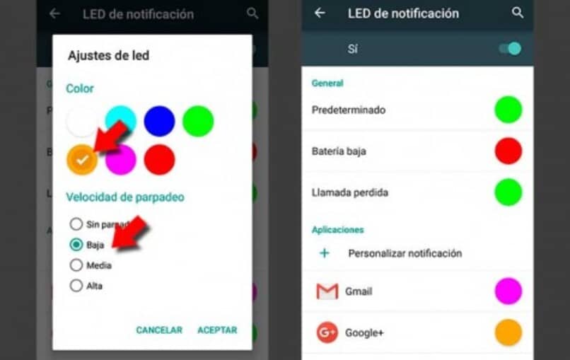 moviles que vienen sin el led