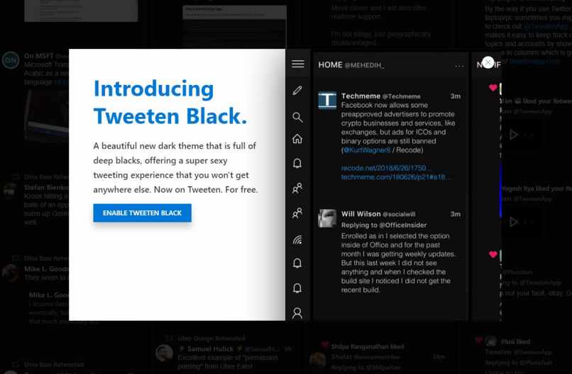 introduccion twitter modo oscuro apple