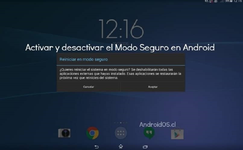 activar desactivar modo seguro android