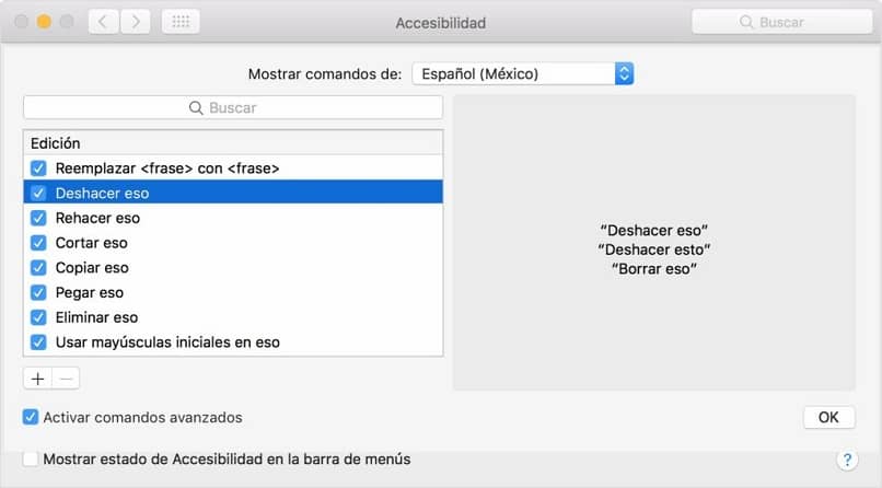 como utilizar los comandos