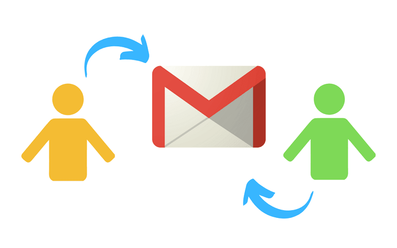 personas gmail flechas