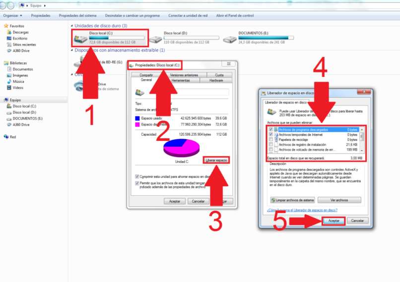 papelera reciclaje memoria