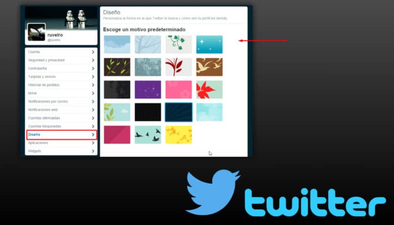 diferentes disenos de twitter para personalizar 