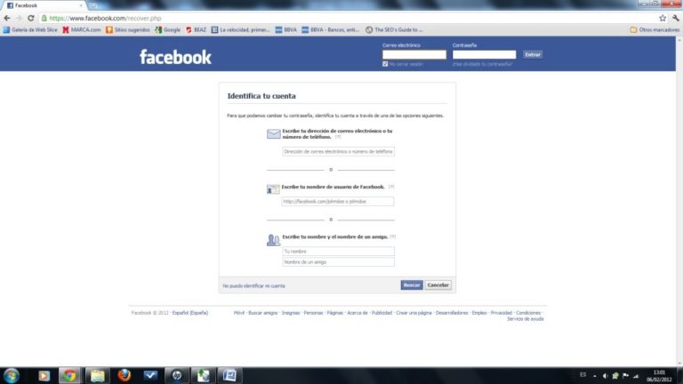No Recuerdo Mi Contraseña De Facebook