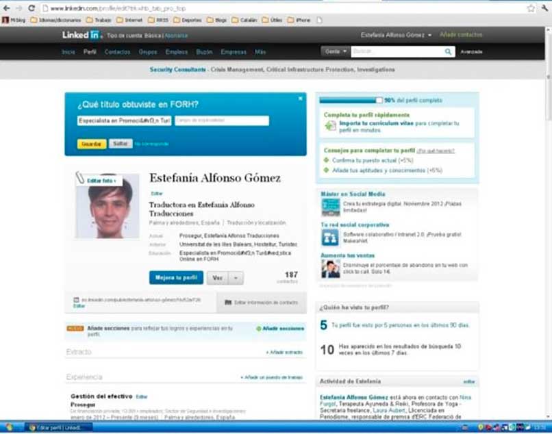 Mejorando el perfil de Linkedin