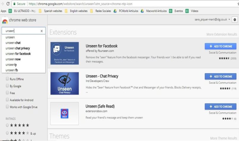 dejar visto mensajes facebook