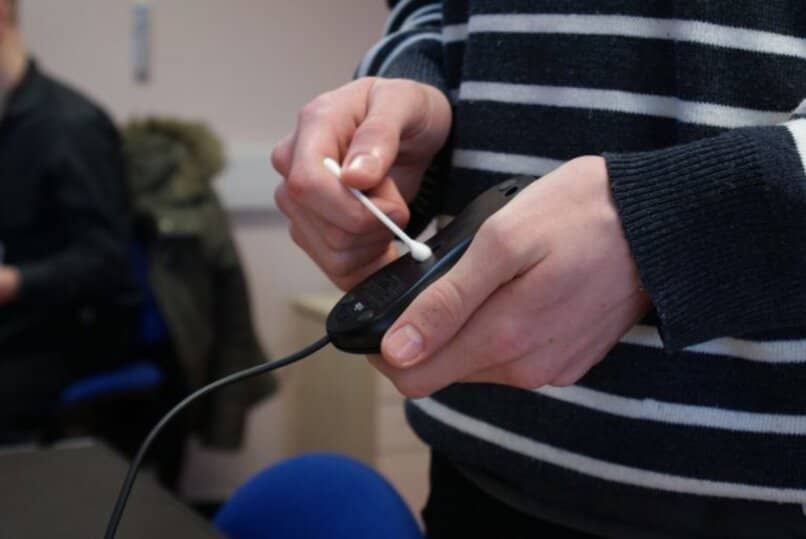 limpieza correcta mouse optico