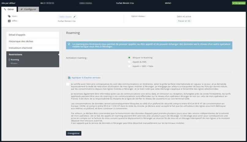 configuracion roaming