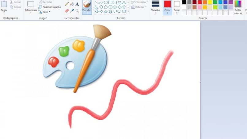 interfaz del programa paint