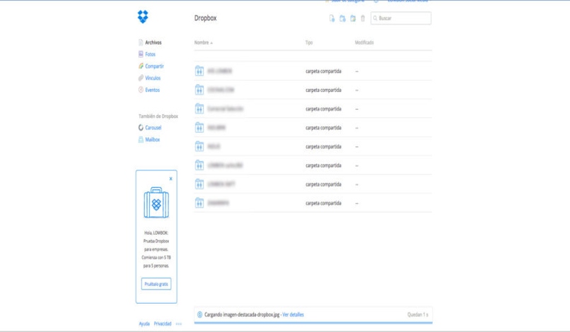 configurar dropbox hosting