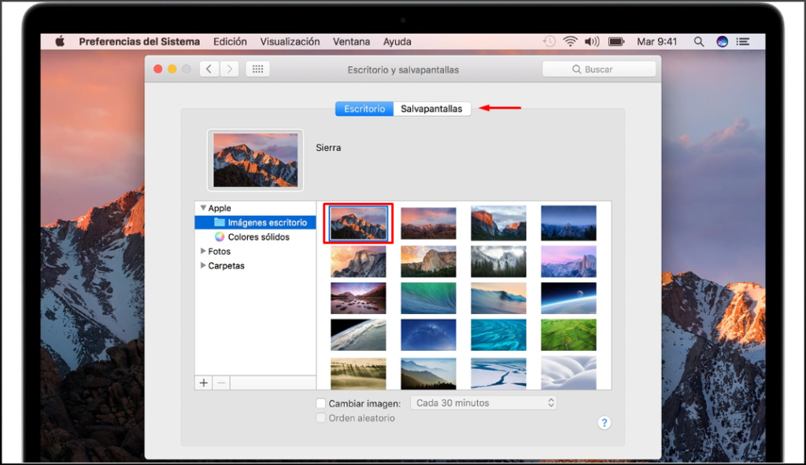 configurar fondo pantalla mac