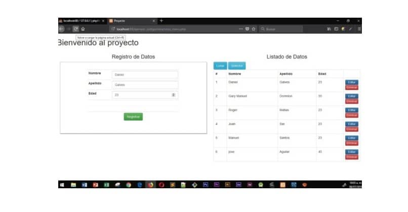 tutorial para generar listado de datos dinamicos con jquery