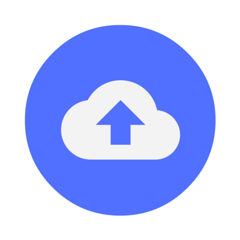 logo de icloud subiendo un archivo