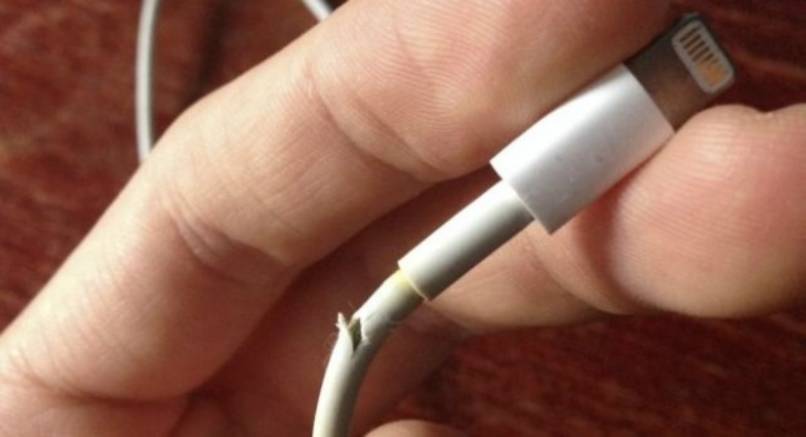 cable usb celular samsung dañnado roto