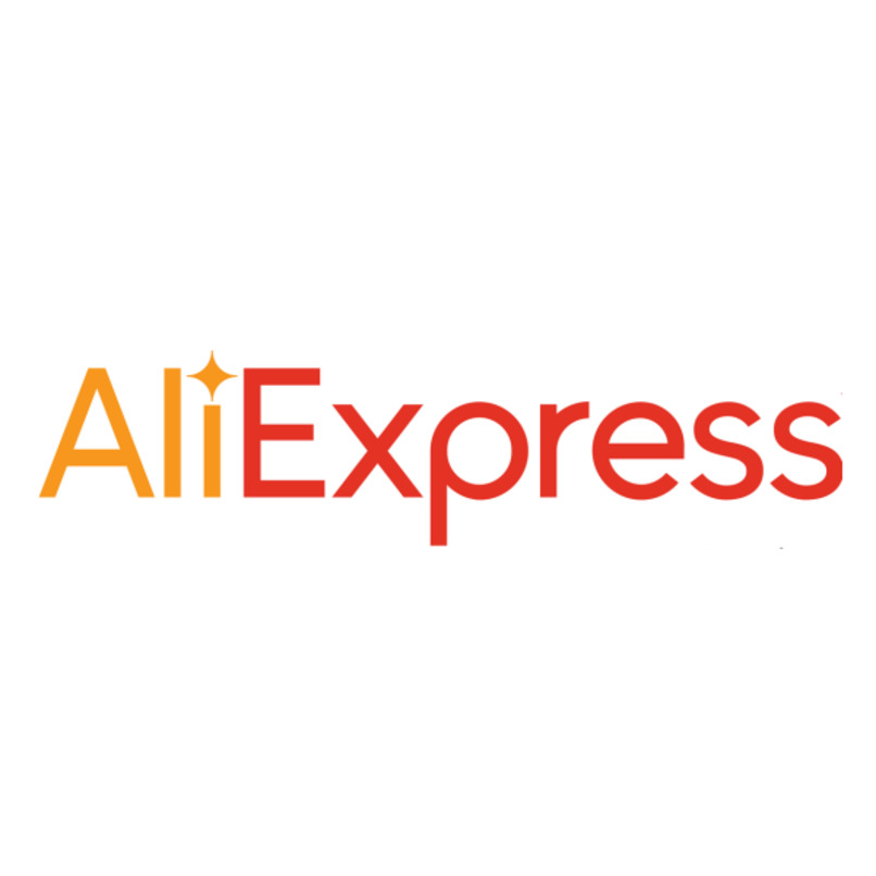 logo de aliexpress sobre un fondo color blanco