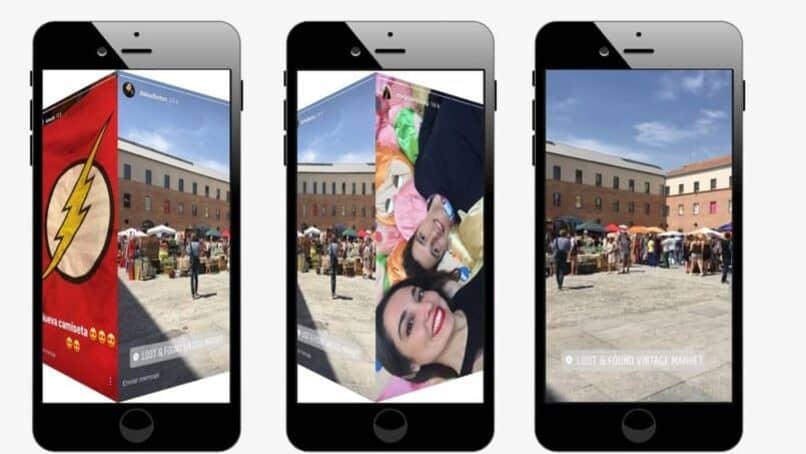 dispositivos moviles con fotos en sus pantallas