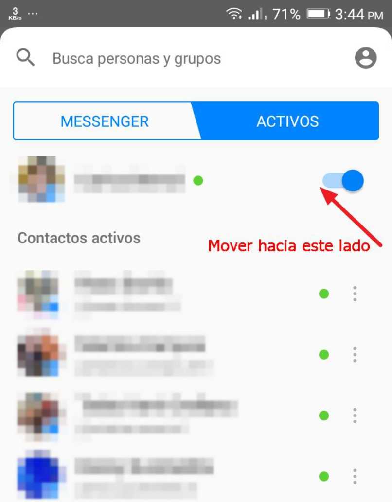 chat messenger contactos facebook