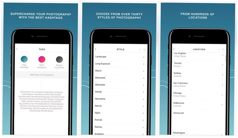 focalmark  add hastags  instagram