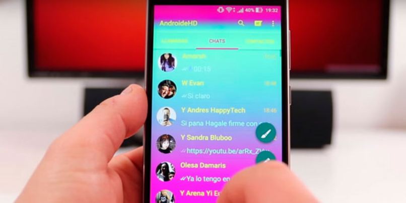 color tema estilo chat whatsapp