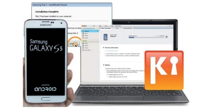 instalacion app kies equipo