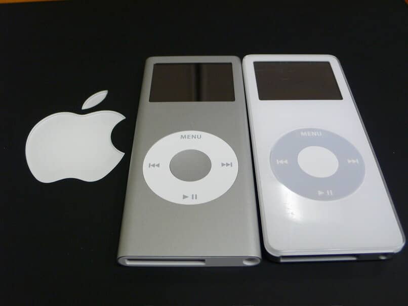 ipods nano color gris mate y blanco