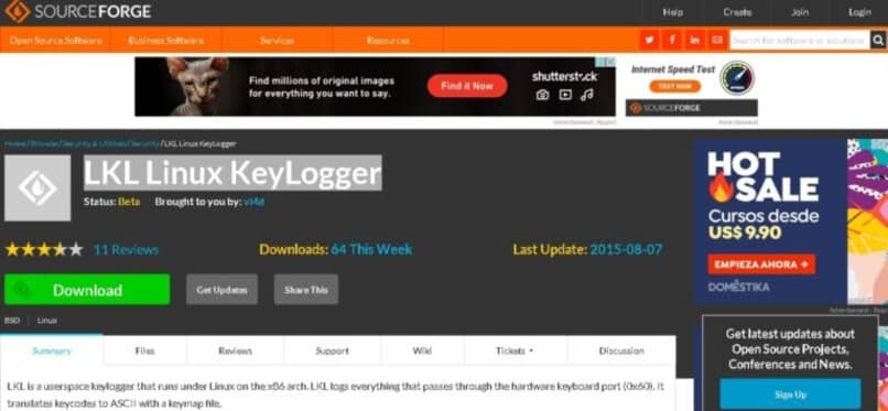 linux keylogger aplicacion cambiar
