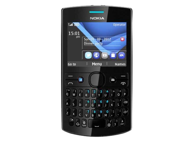 movil nokia negro en fondo blanco