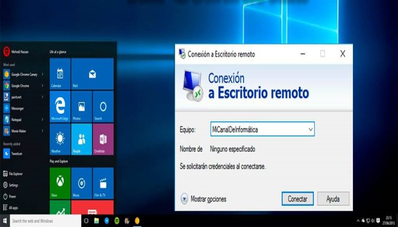 acceso remoto windows