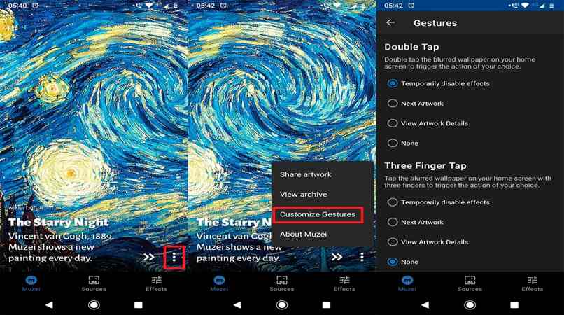 configura pantalla fondo android