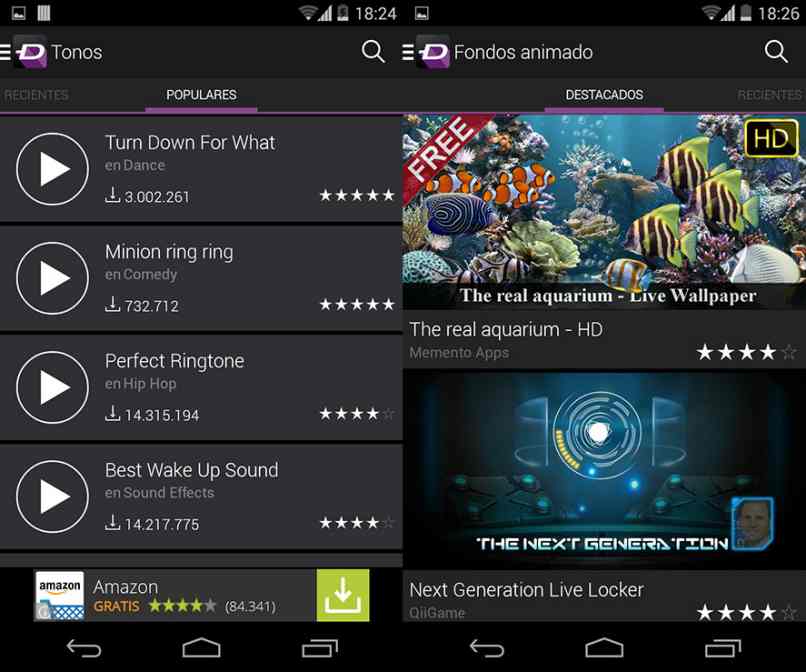 obetener aplicacion zedge