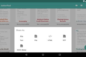 Cómo descargar e instalar el editor de texto minimalista JotterPad Writer para Android