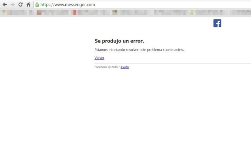 error entrar facebook