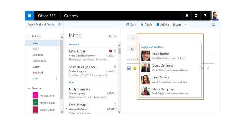 nuevas funciones outlook